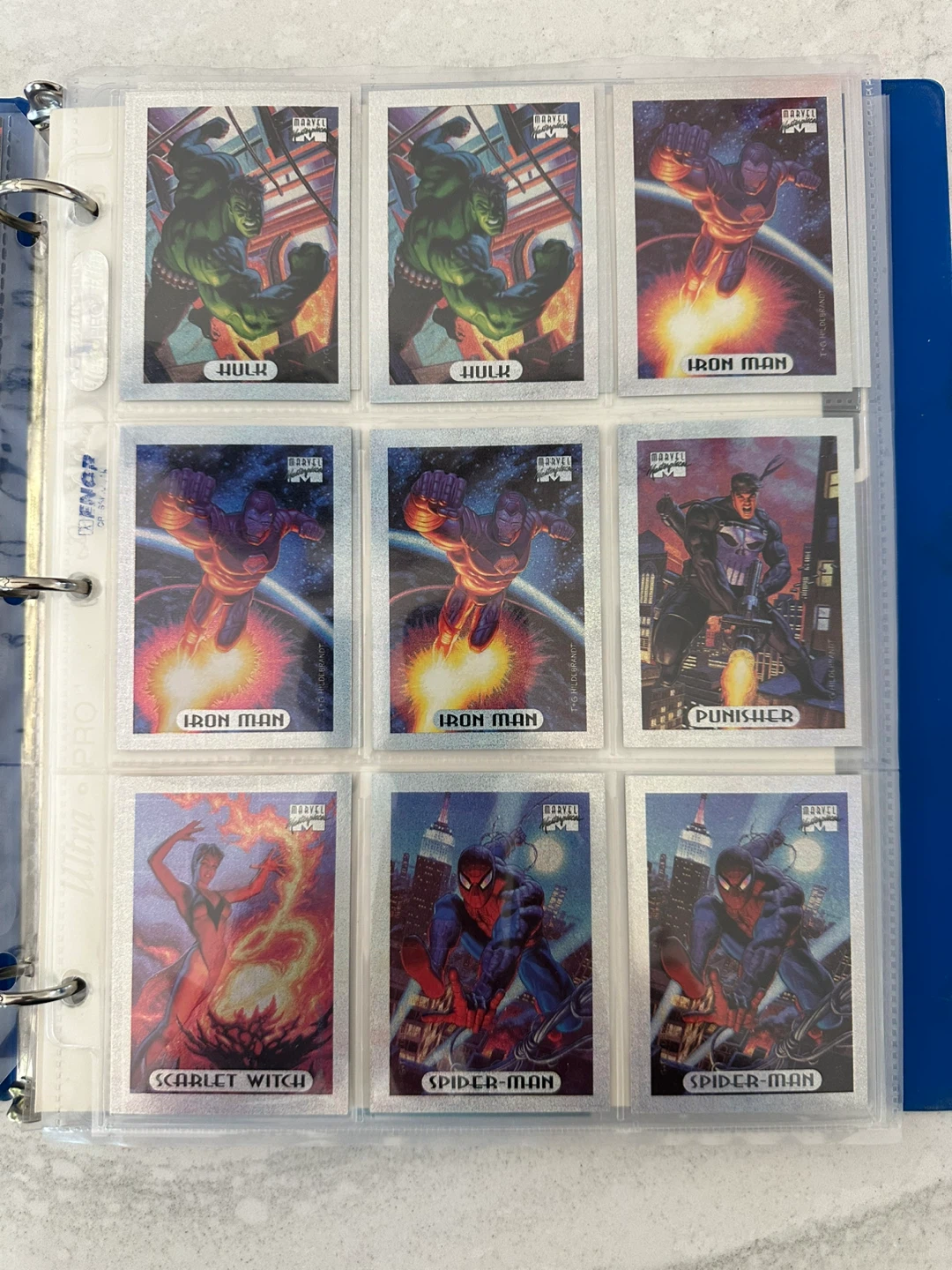 1994 Complete Marvel Masterpieces Silver Holifoils Set - photo 3