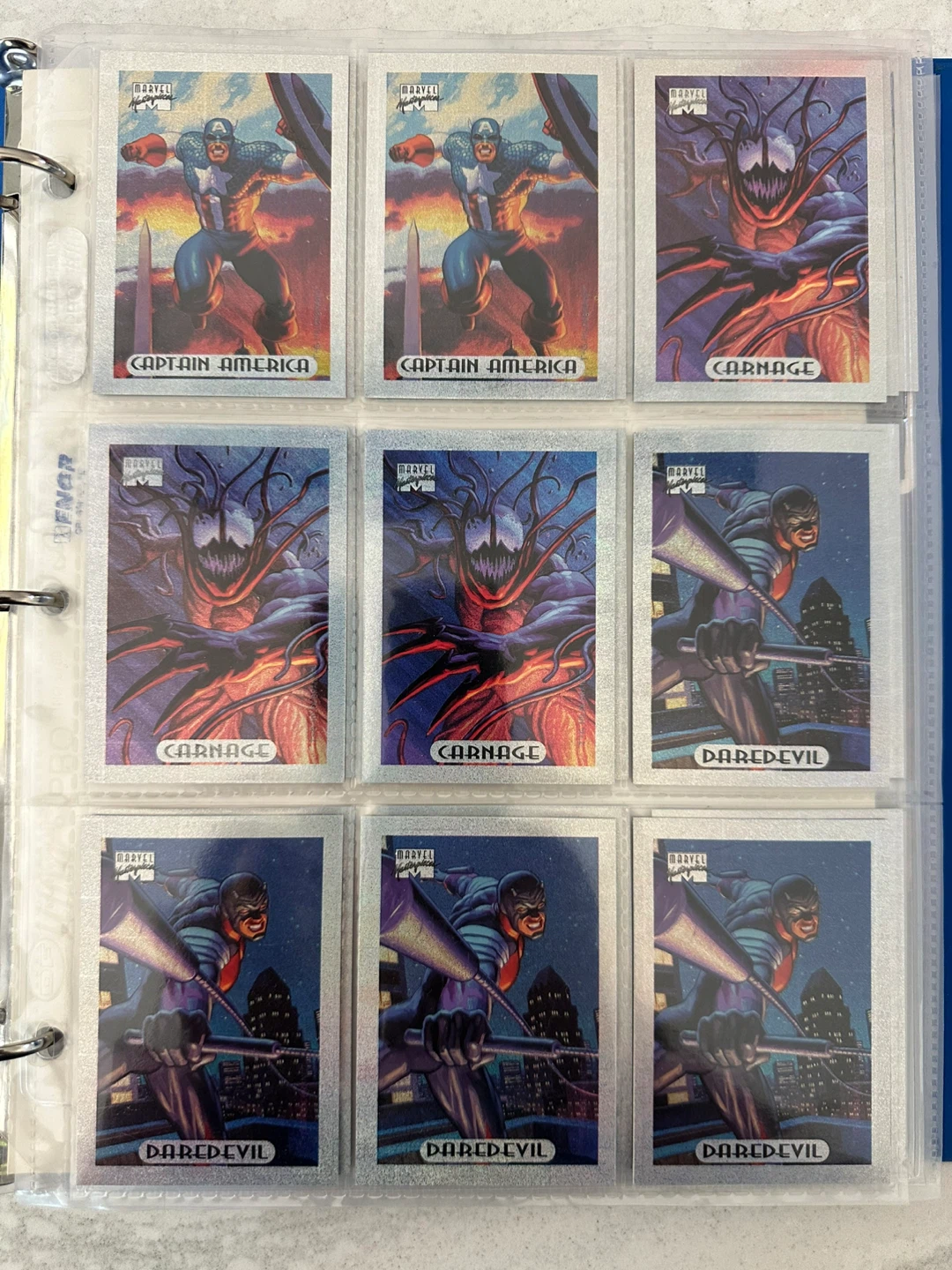1994 Complete Marvel Masterpieces Silver Holifoils Set