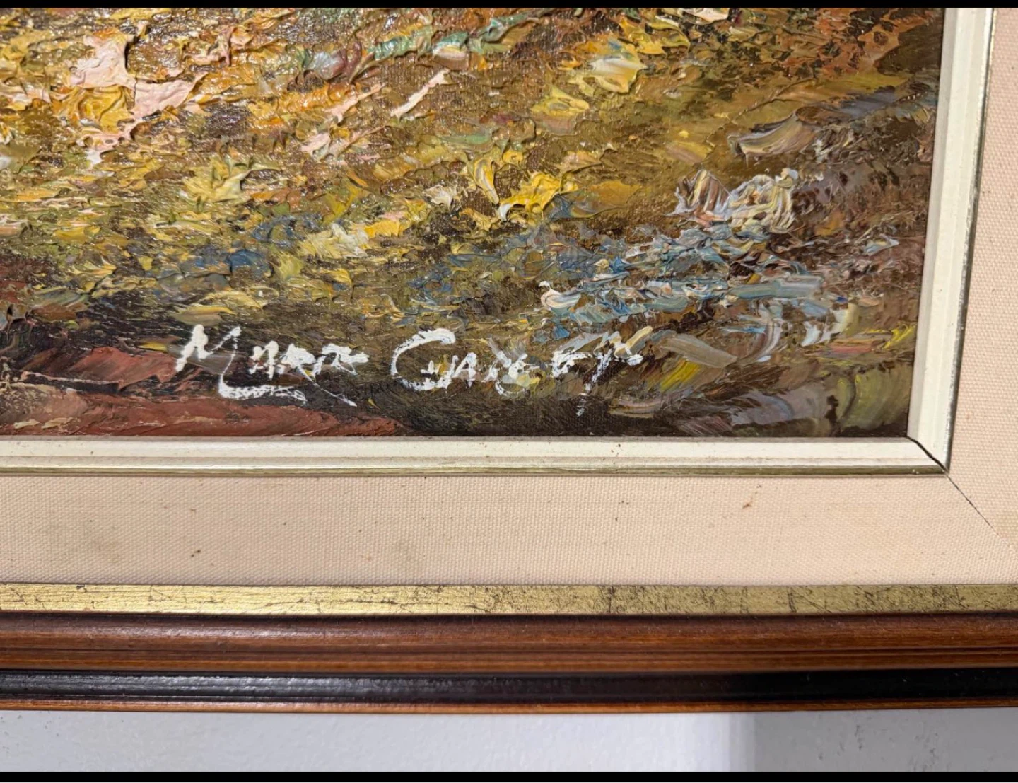 Large Vintage Original Oil - photo 3