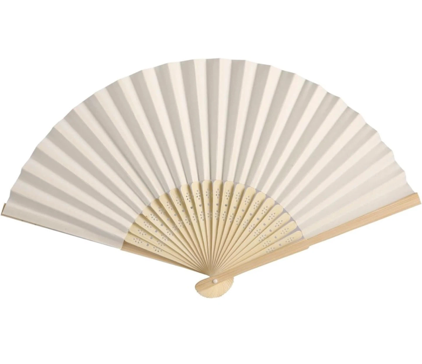 New 50pcs Paper Hand Fan with Organza Bags - photo 5