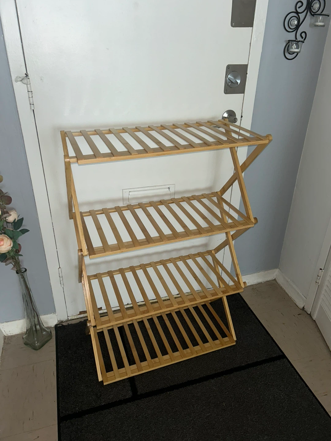 Bamboo 4-Tier Folding Plant Stand - photo 3