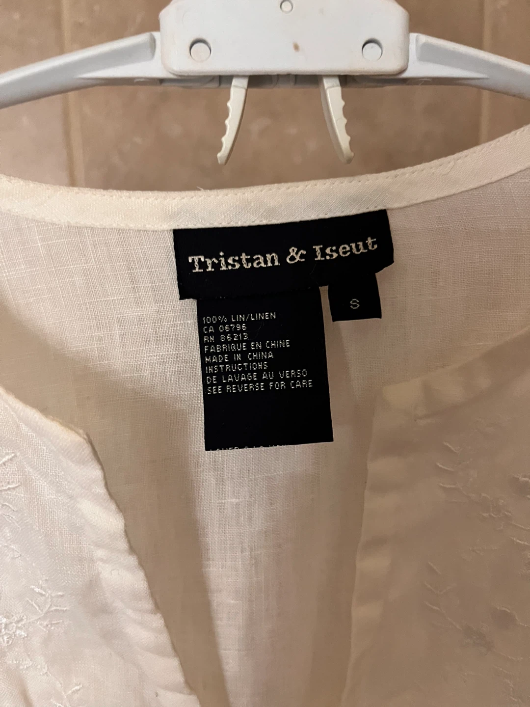 S size 100% Linen Top - photo 2