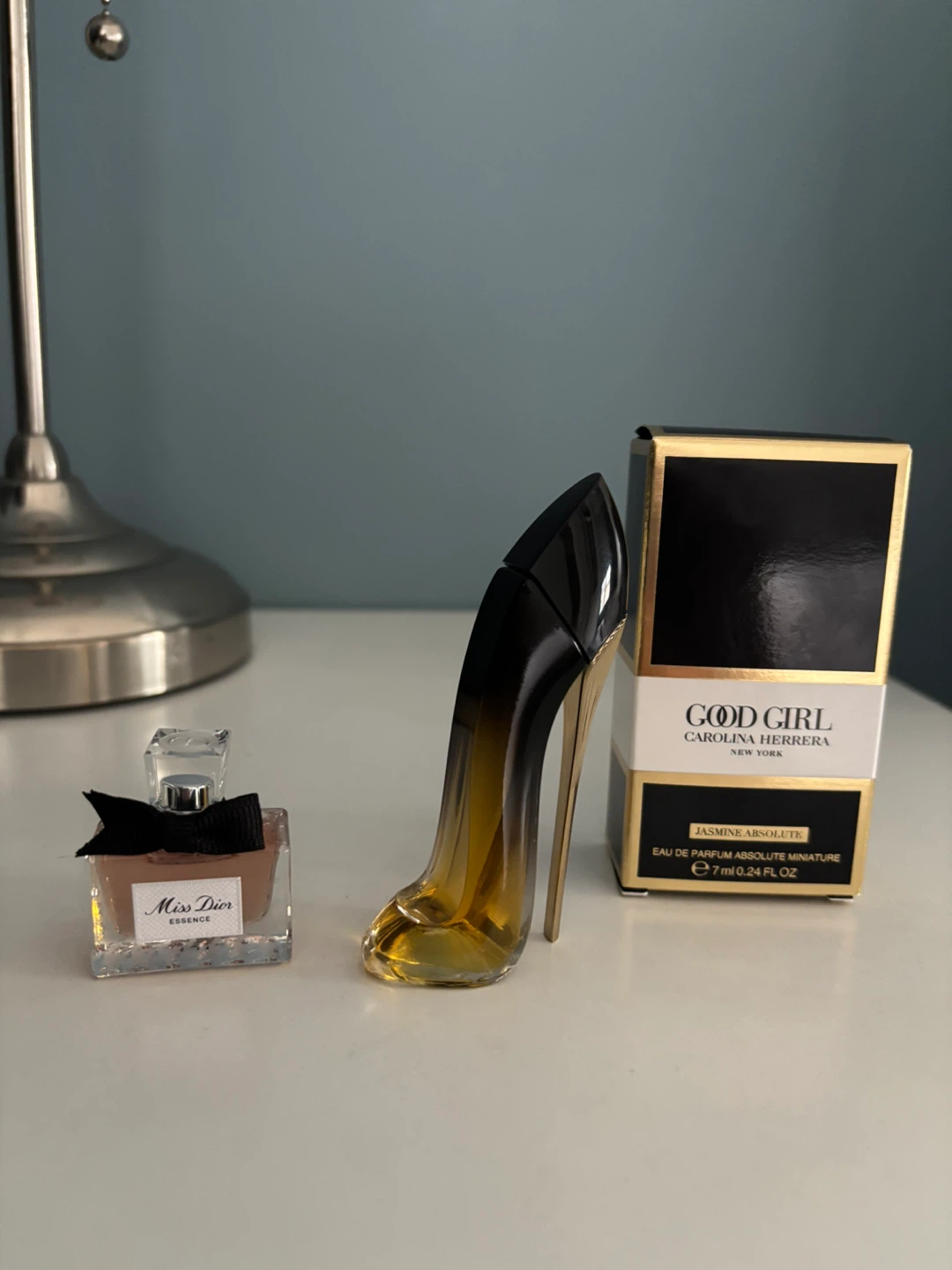 Perfume set: Carolina Herrera Good Girl & Miss Dior Essence
