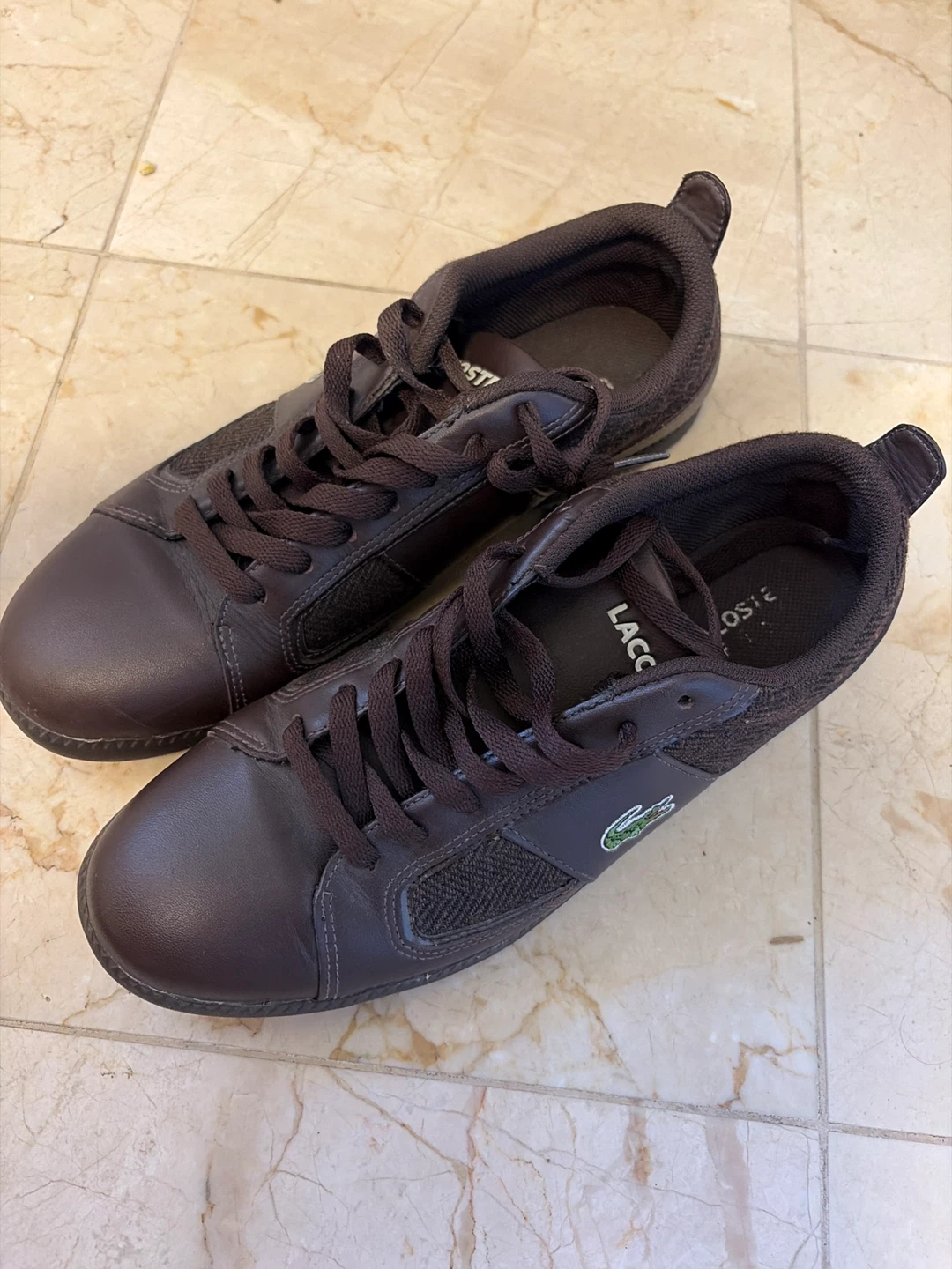 Lacoste Men's Brown Leather Sneakers - photo 2