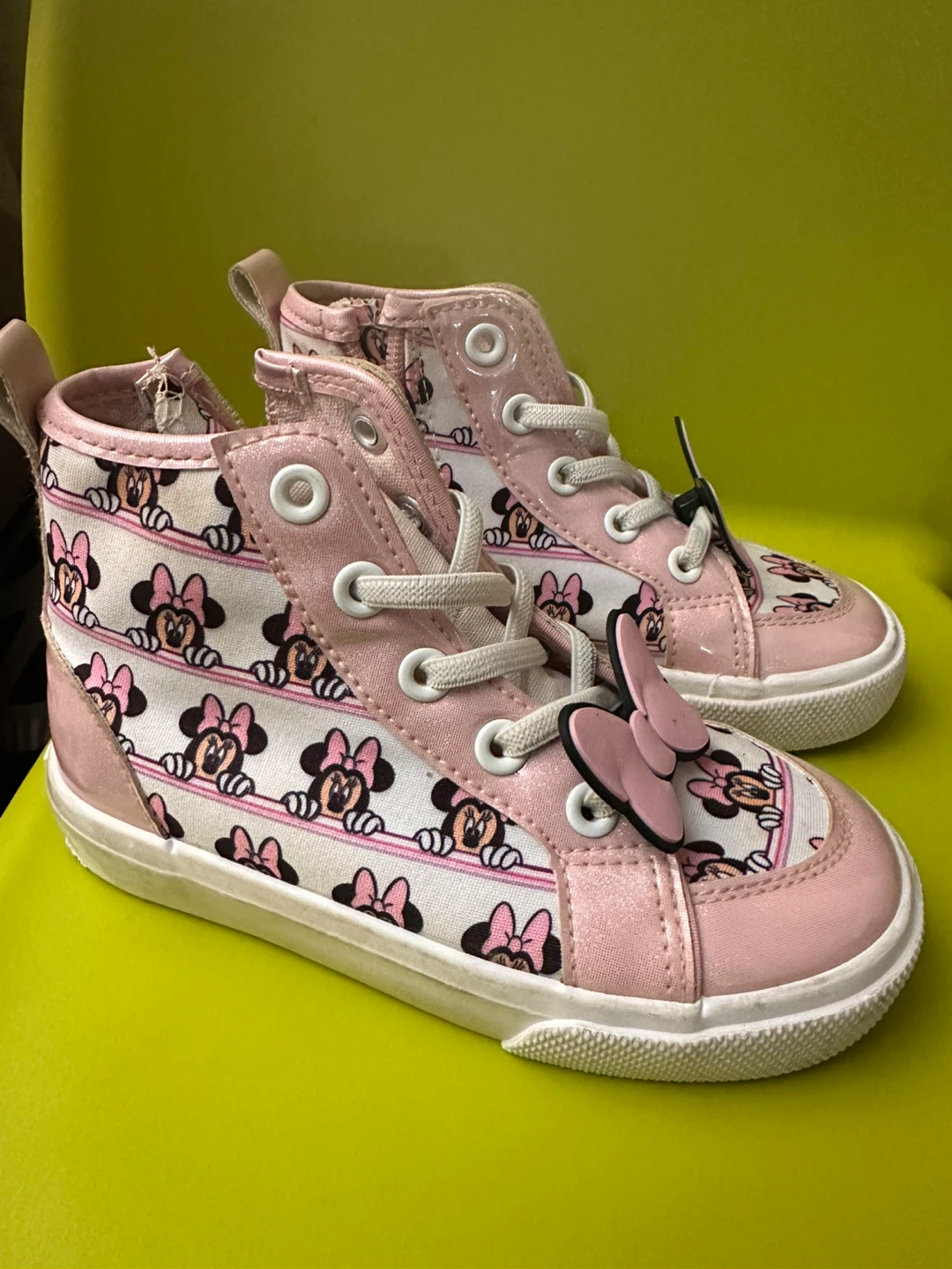 Toddler Girls' Minnie Mouse High-Top Sneakers size 10 - photo 2