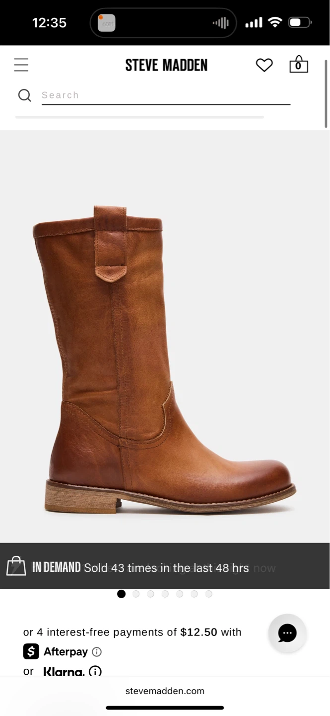 Steve Madden Women's Leather Boots Size 8 - photo 2