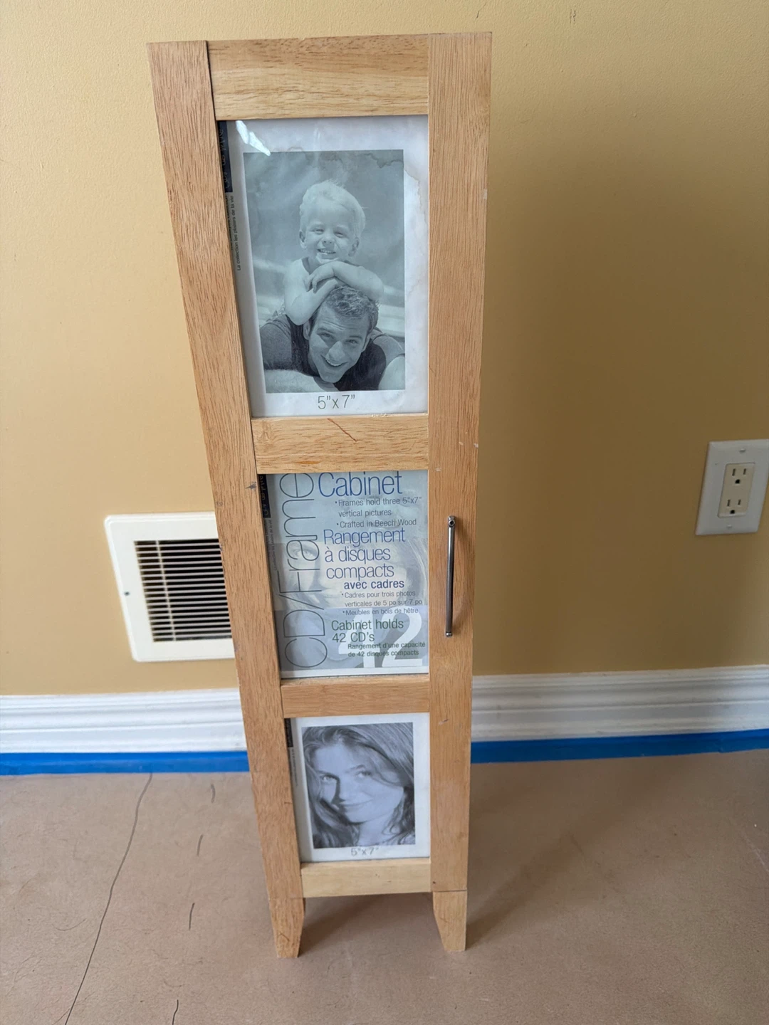 Beechwood cabinet, 5 shelves