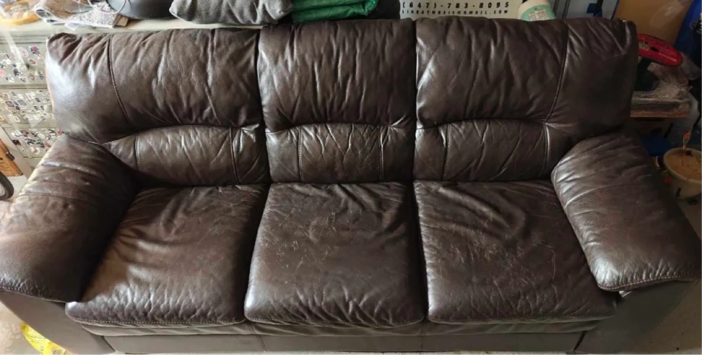 Brown Leather Sofa