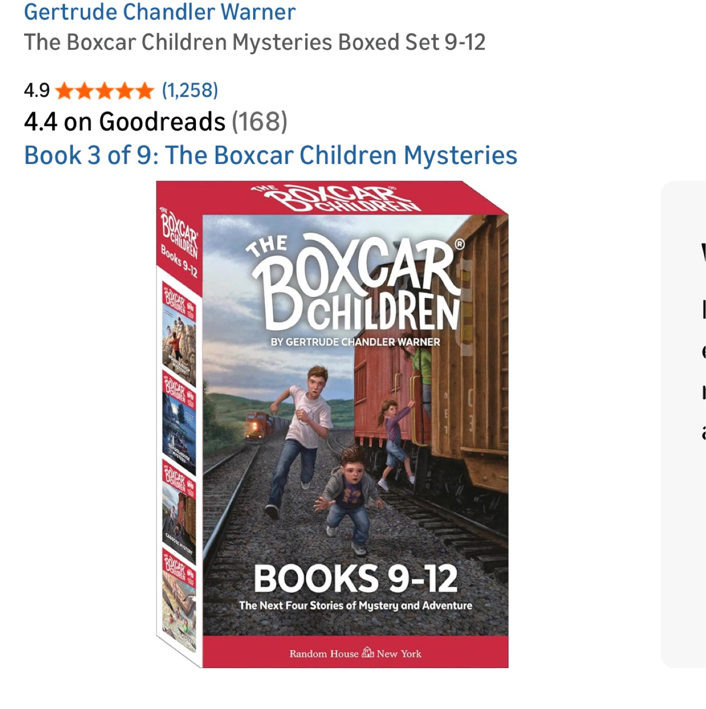 The Boxcar Children Mysteries Boxed Set Books 9-12