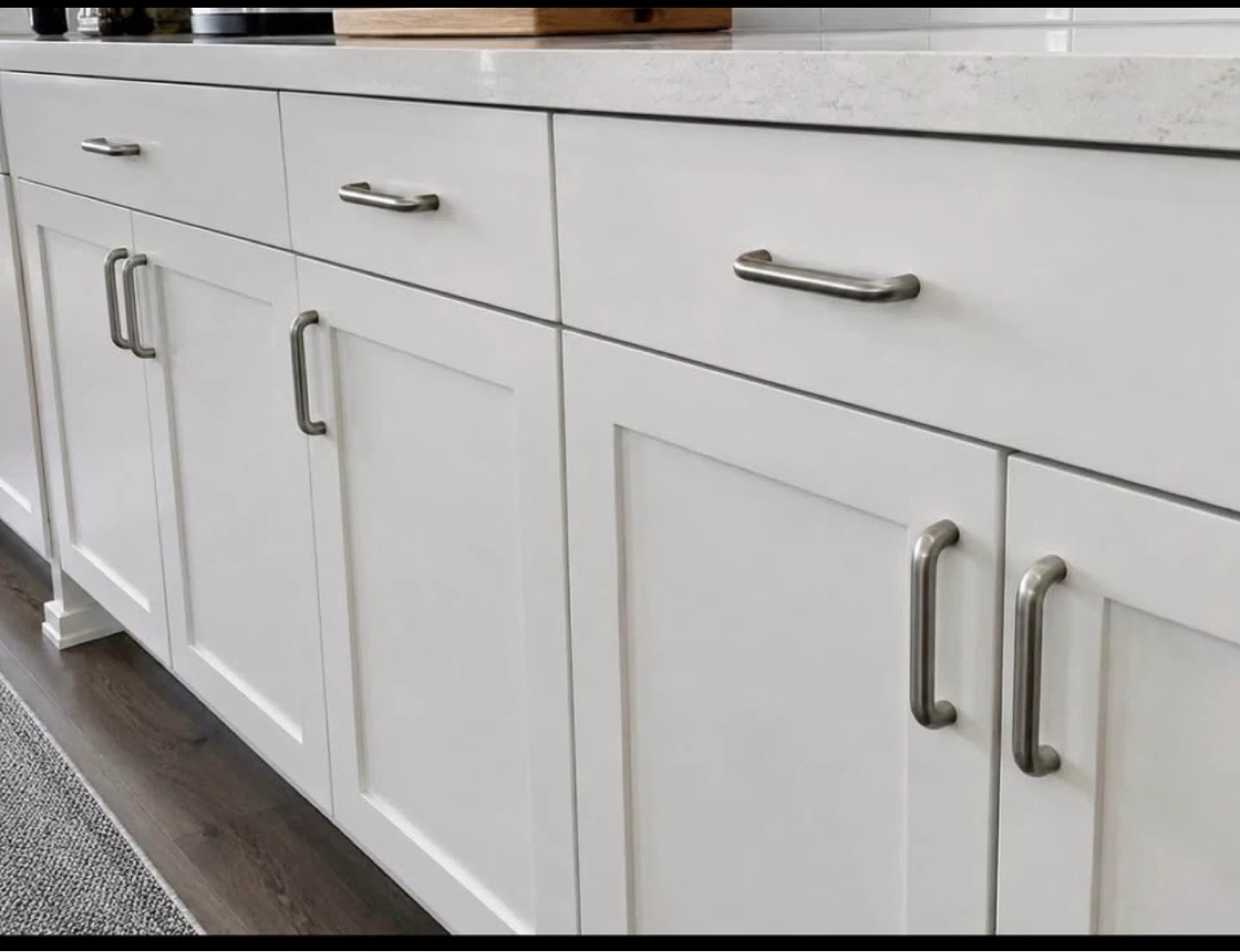 20 Solid Steel Cabinet Pulls 128mm (5”) Center-to-Center