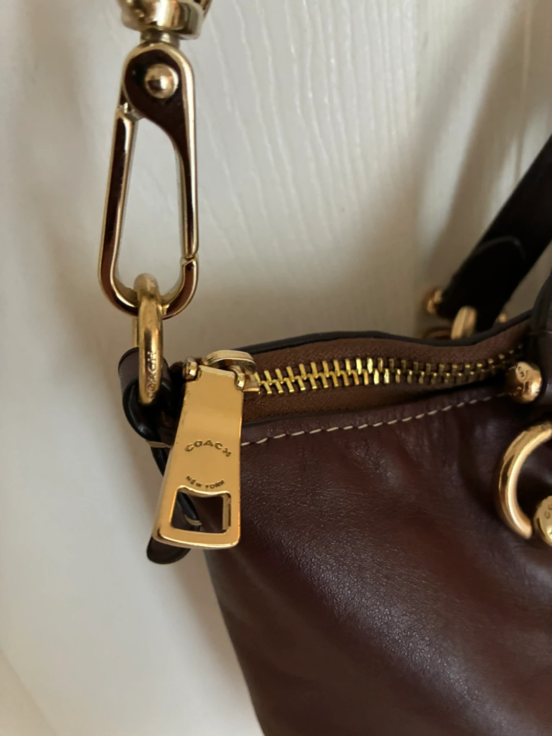 Coach Brown and Tan Canvas Leather crossbody Bag - photo 3