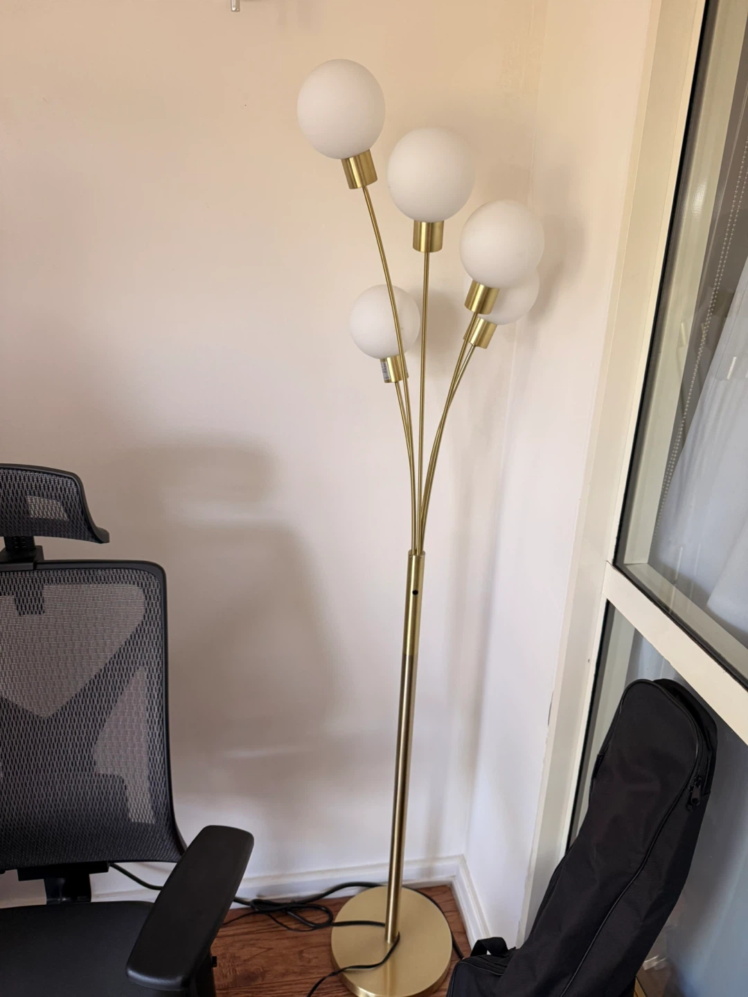 Modern 5-Light Floor Lamp - Gold - photo 2