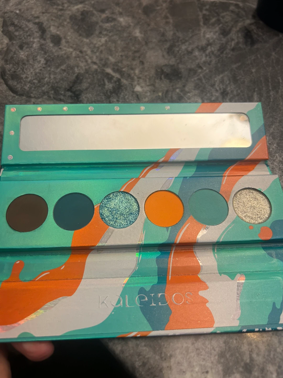 Kaleidos Futurism V. Electro Turquoise Eyeshadow Palette