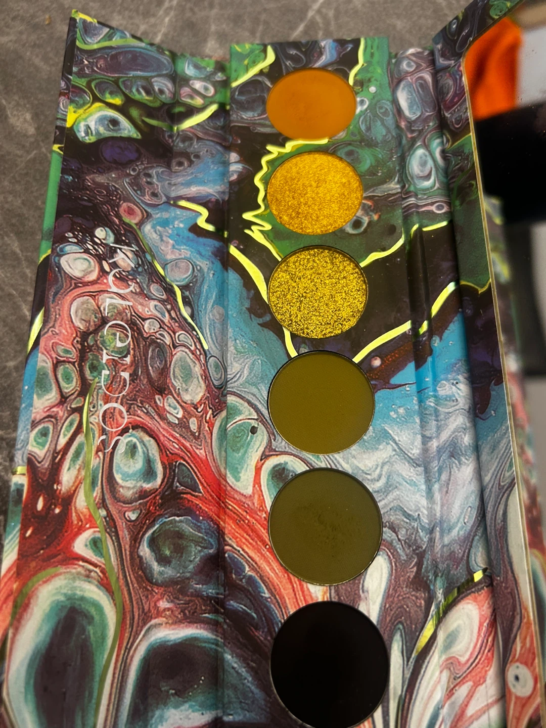 Kaleidos Futurism I: Sci-Fi Green Eyeshadow Palette