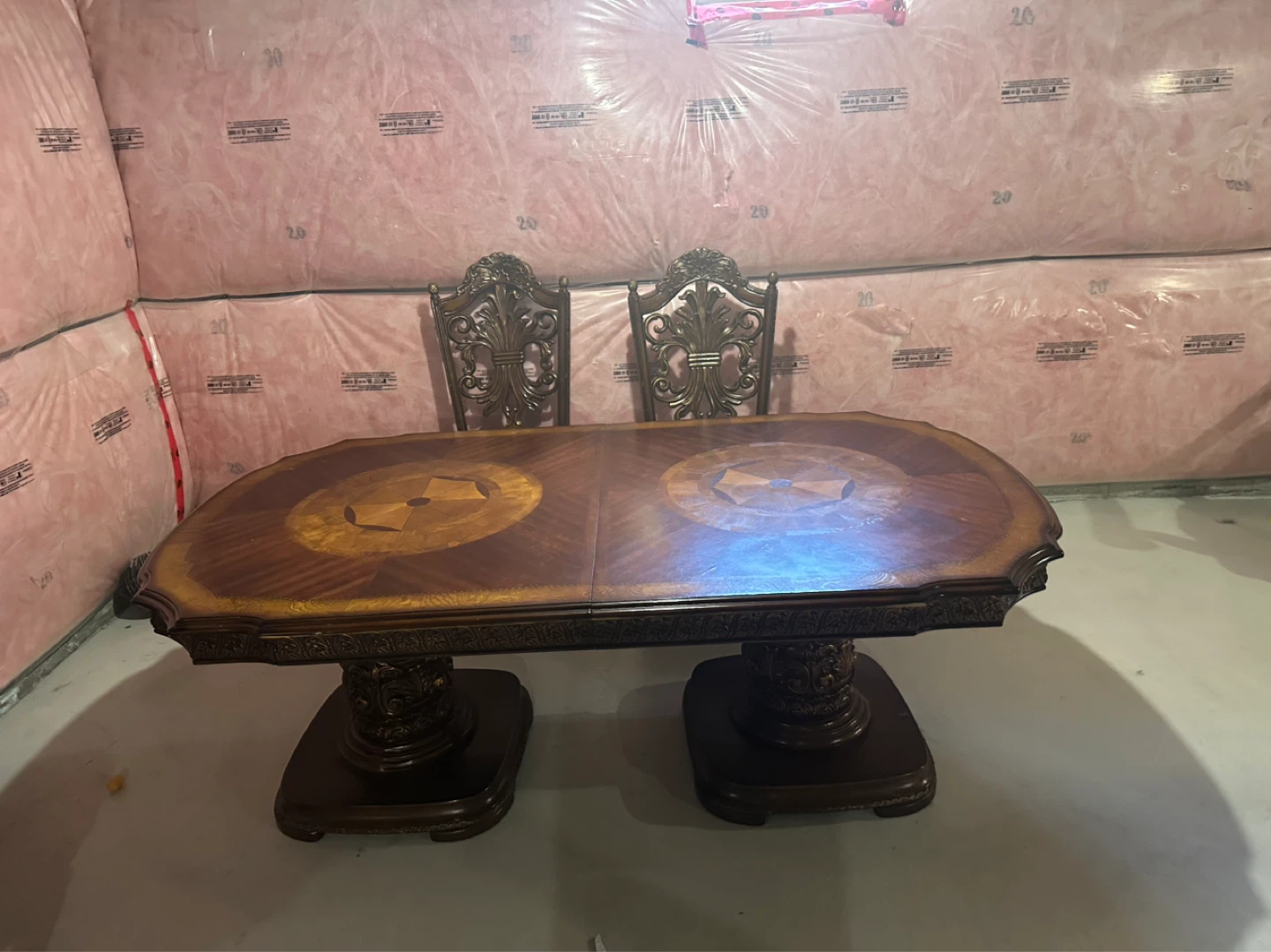 Set of 6 chairs and dining table - photo 5