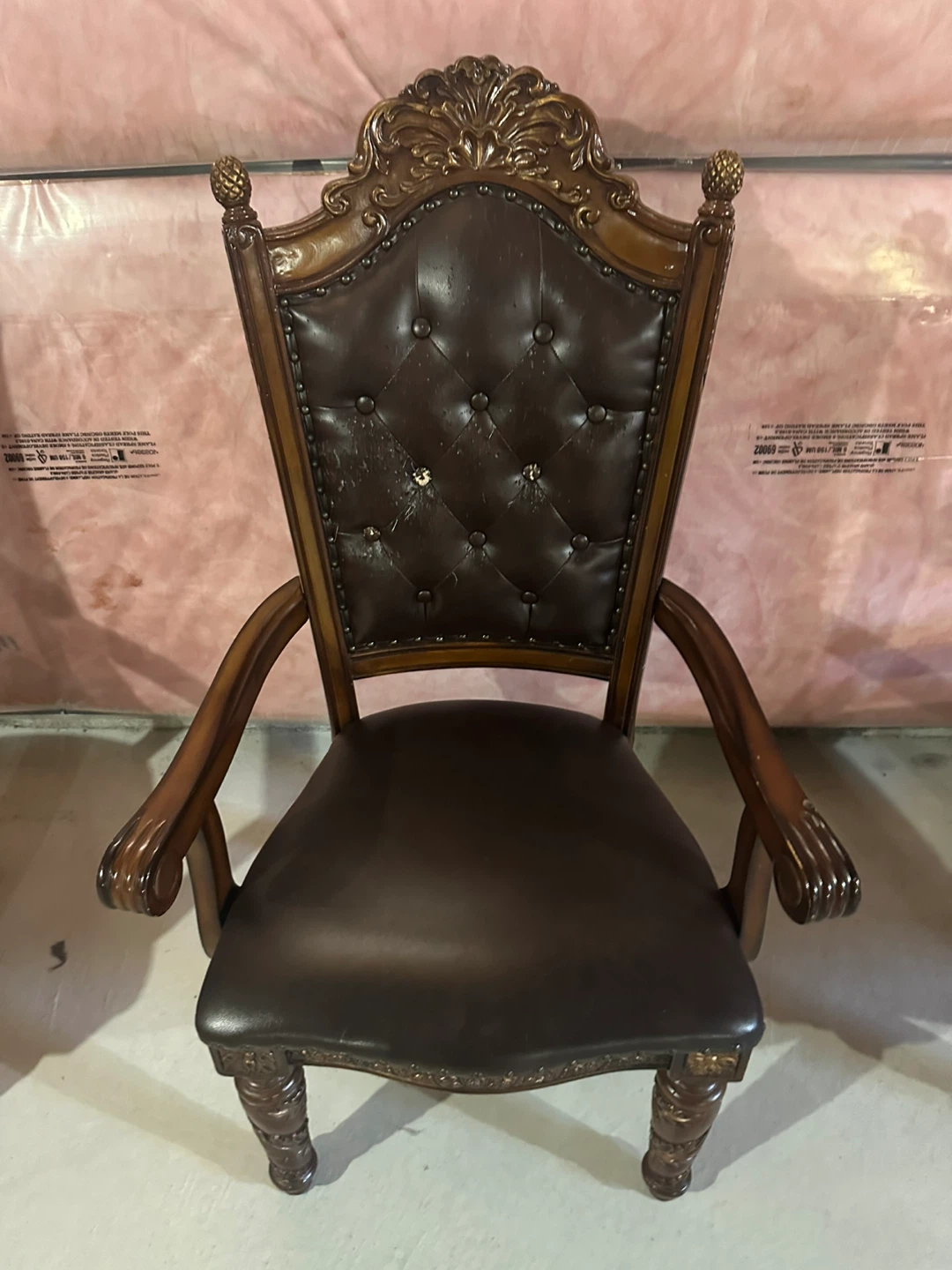 Set of 6 chairs and dining table - photo 3
