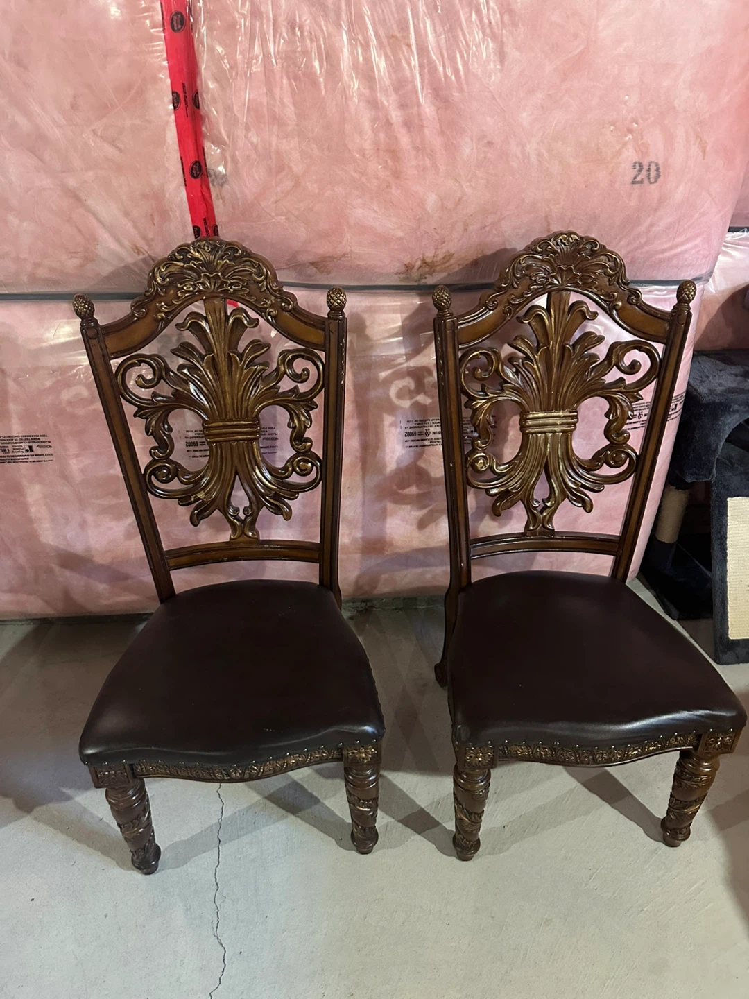 Set of 6 chairs and dining table - photo 4