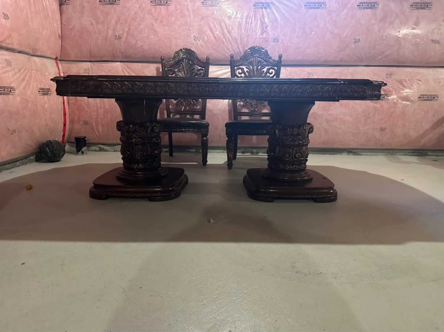 Set of 6 chairs and dining table - photo 3