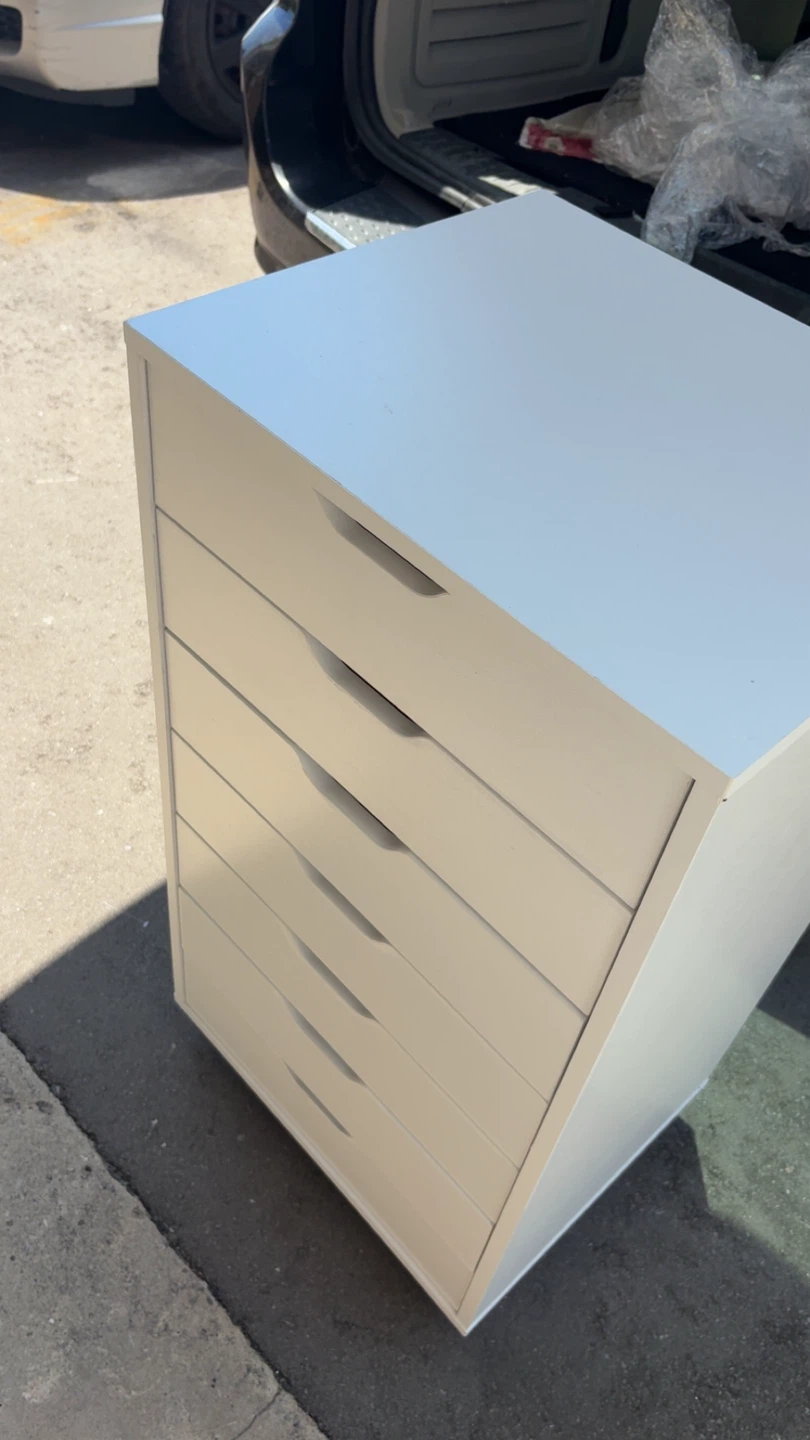 White 7-Drawer Storage Unit with wheels - photo 3
