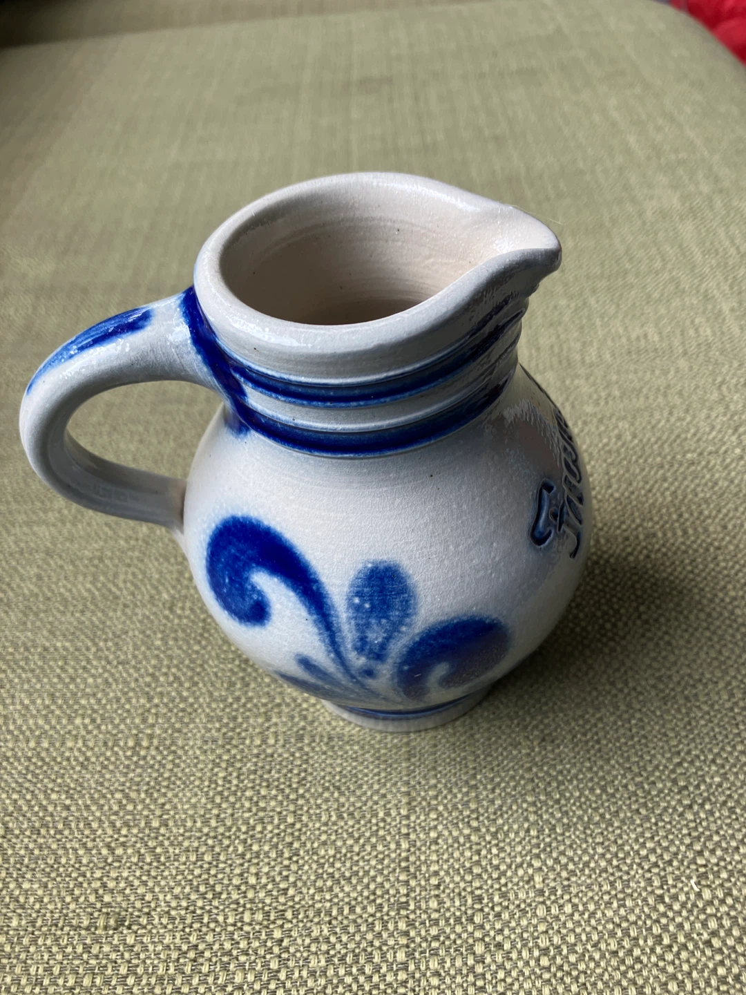 German salt glazed “Bembel” pitcher