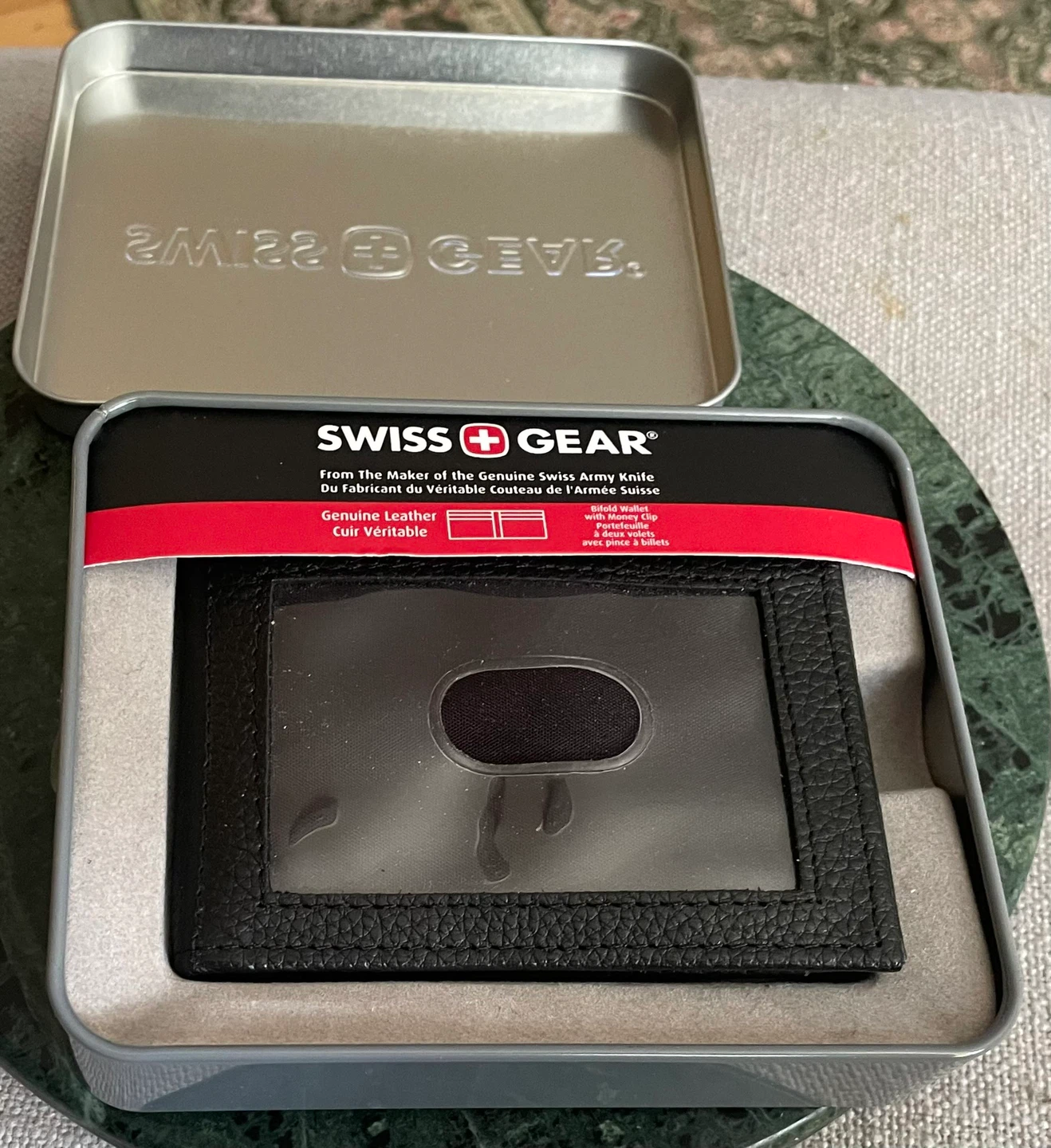 Swiss Gear 2 Black Genuine Leather Bifold Wallet with Money Clip - photo 5