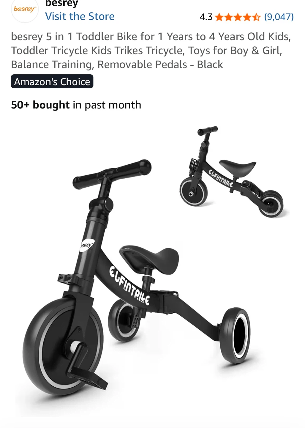 5 in 1 Toddler Bike