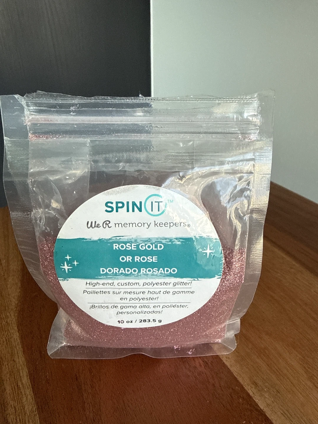 We R Memory Keepers Spin It Rose Gold Glitter 10 oz