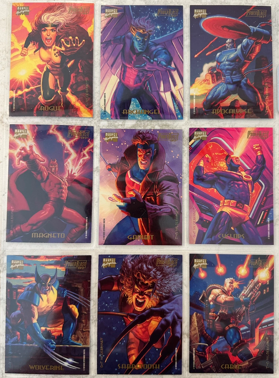 1994 Marvel Masterpieces Powerblast MINT Set - photo 3