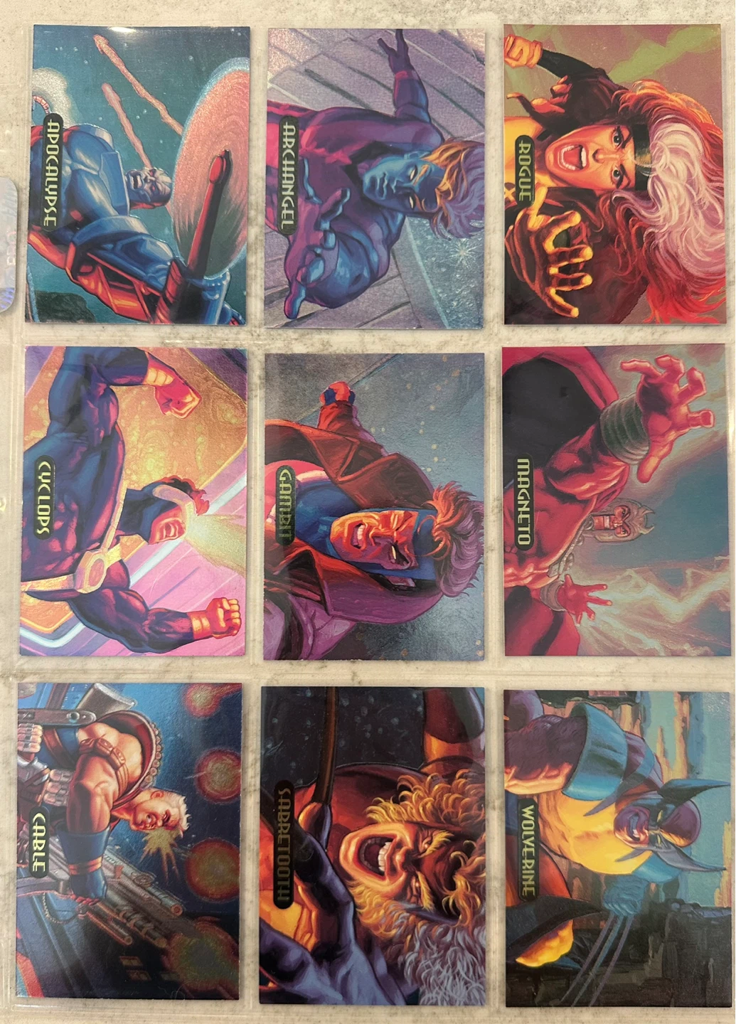 1994 Marvel Masterpieces Powerblast MINT Set