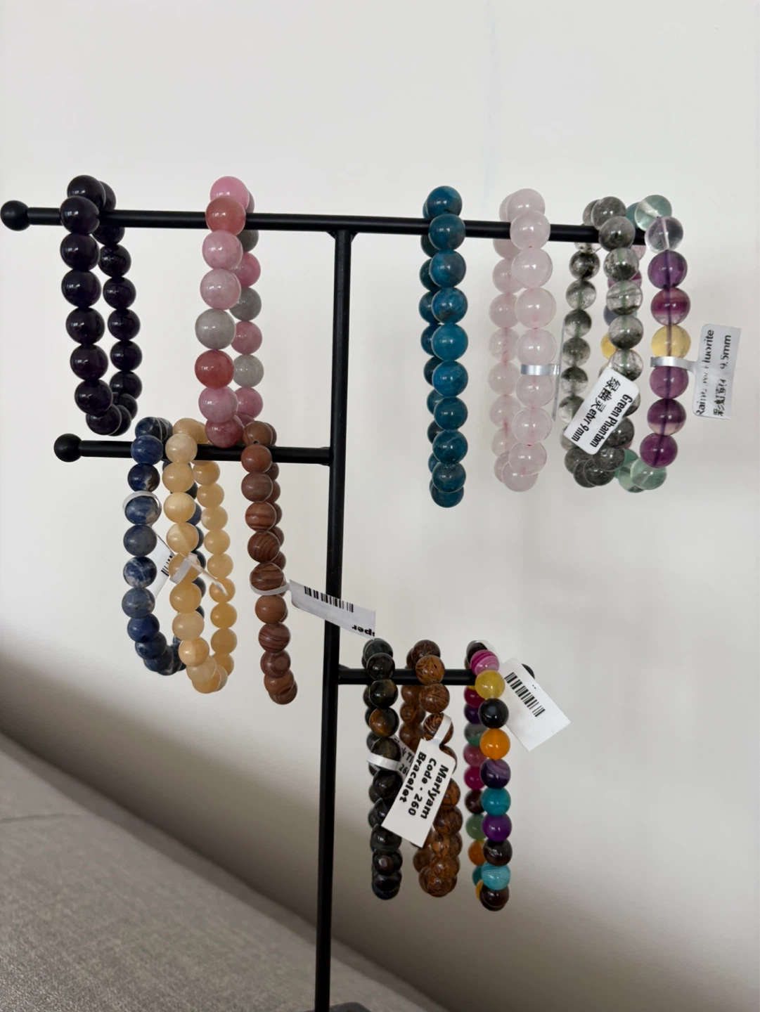 Natural gemstone Assorted Beaded Bracelets