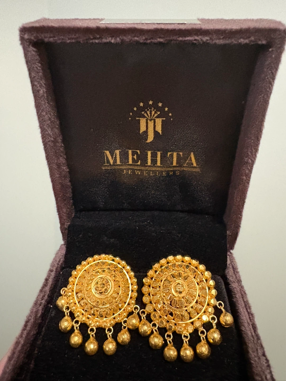 Mehta Jewellers Gold plated Earrings