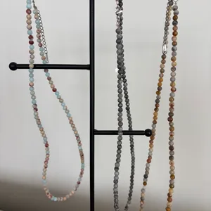 Natural gemstone Beaded Necklaces (3)