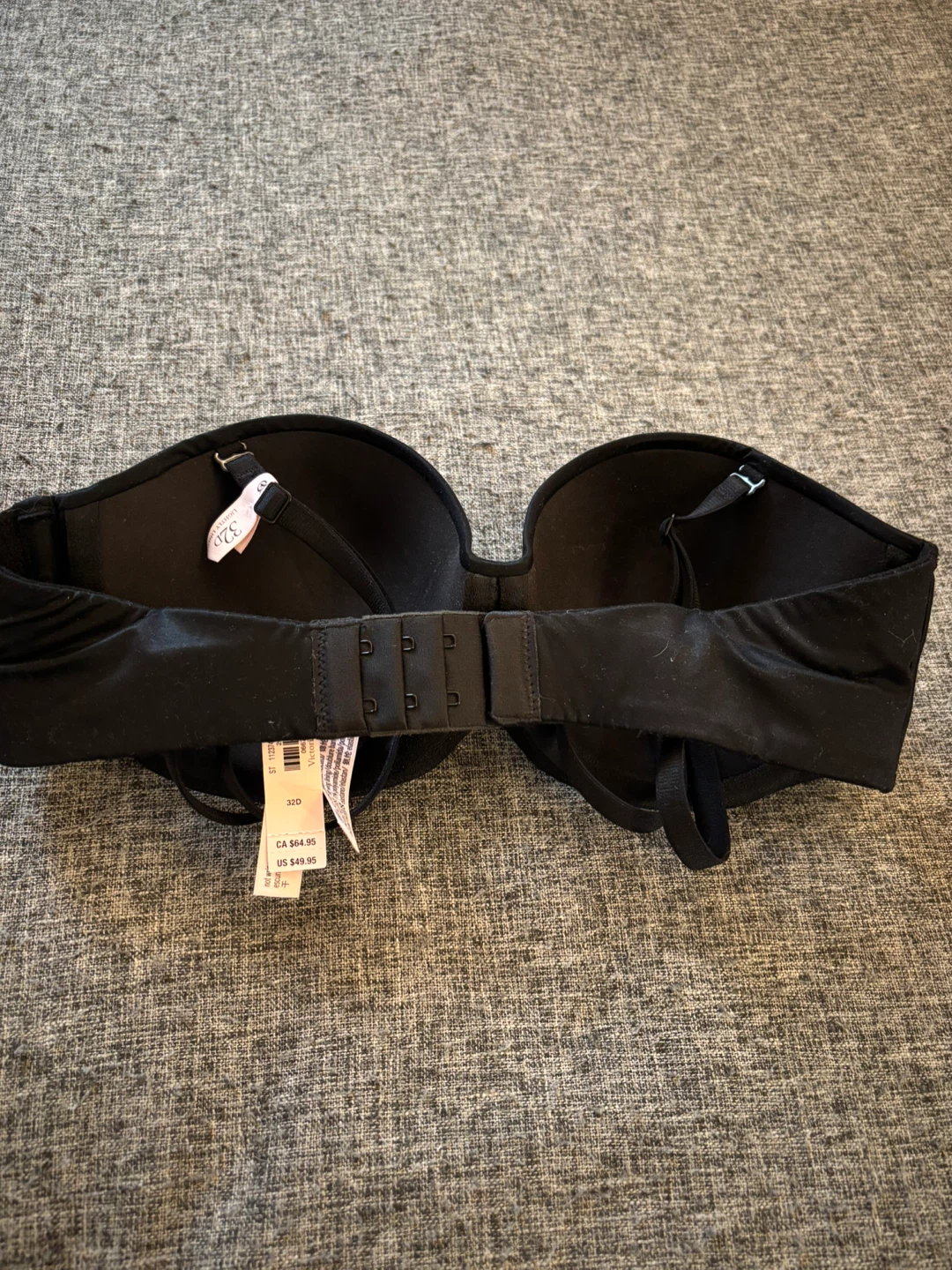 Victoria's Secret Black Strapless Bra 32D - photo 2
