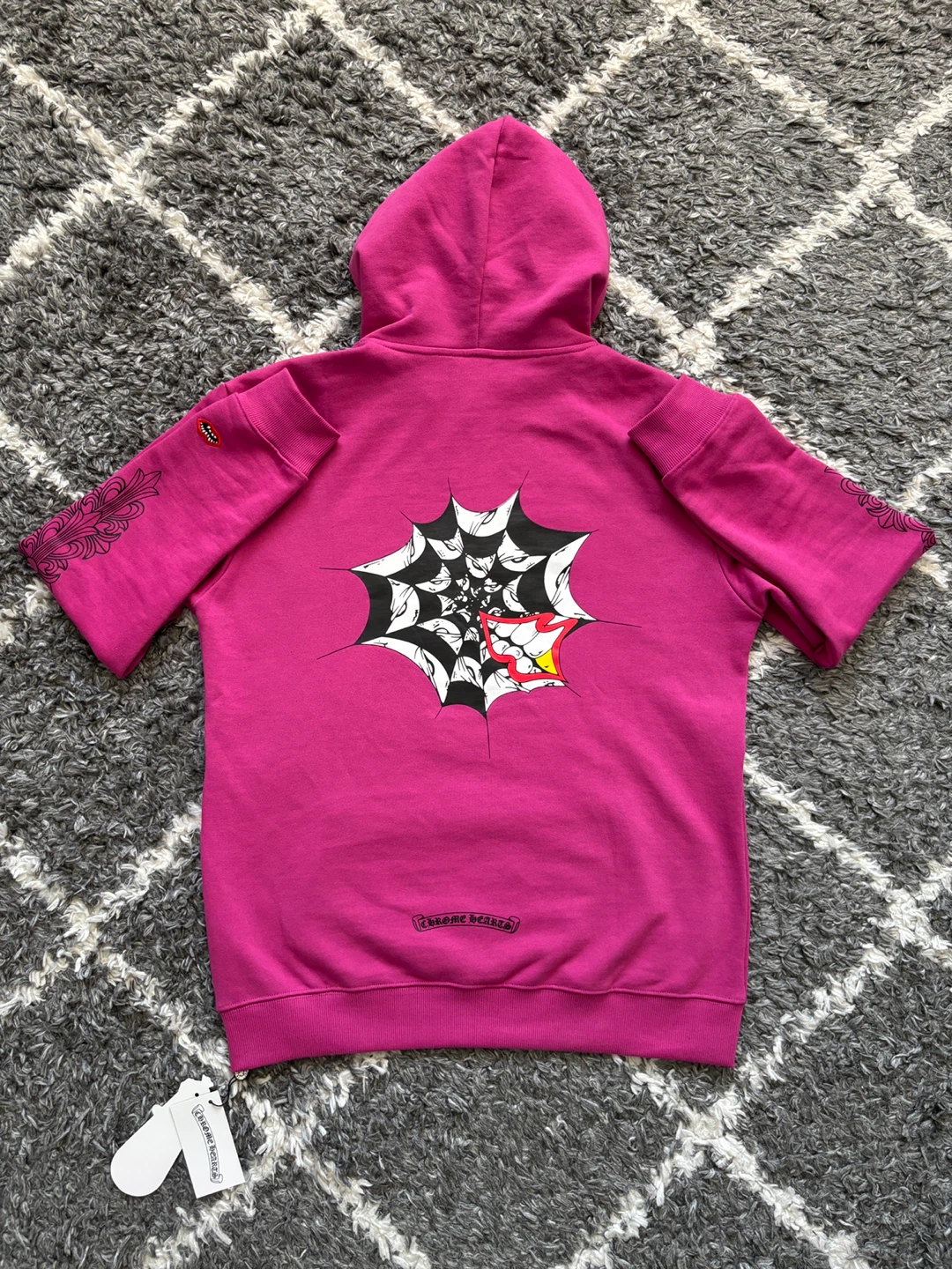 Chrome Hearts x Matty Boy Web Hoodie ‘Purple’ - photo 2