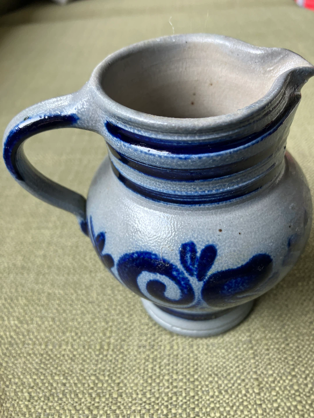 Stoneware German Salt Glazed Pitcher