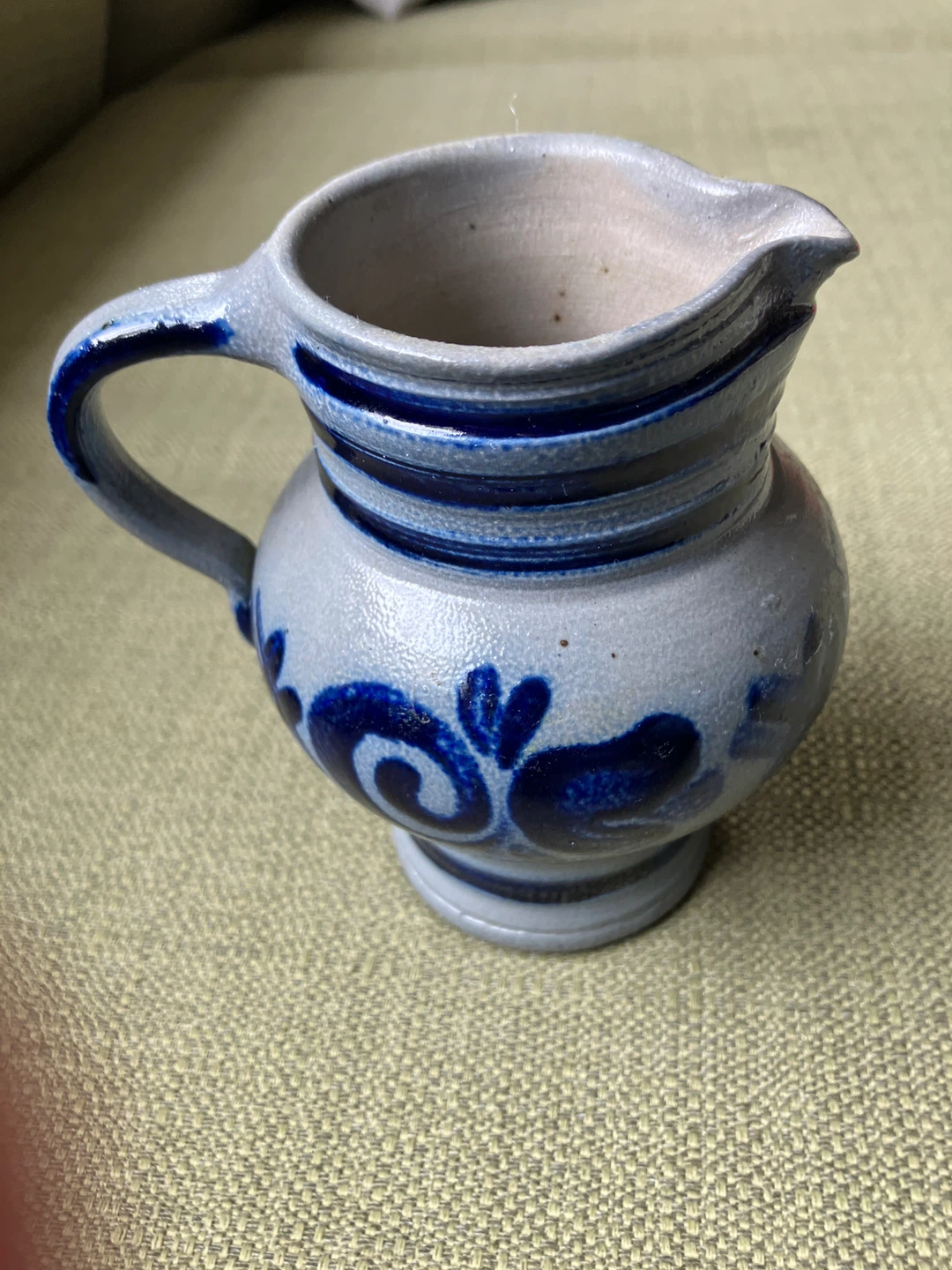 Stoneware German Salt Glazed Pitcher - photo 4