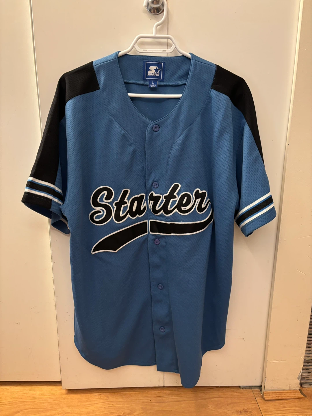 Starter Baseball Jersey Size L Blue