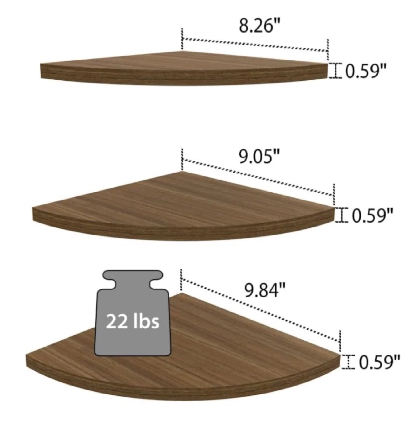 3-Tier Corner Shelf Set - photo 2