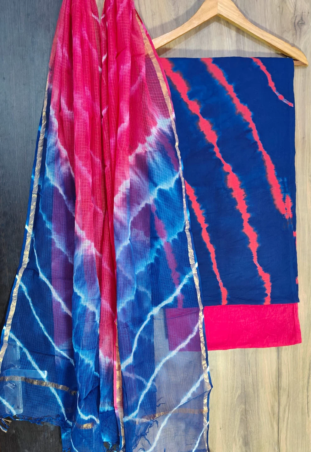 Cotton Suit with Kota Dupatta - photo 5