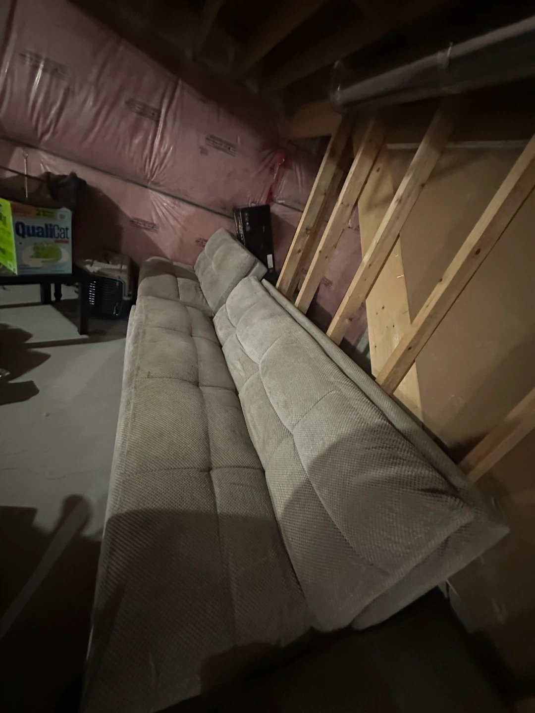 Tufted Sofa and Ottoman