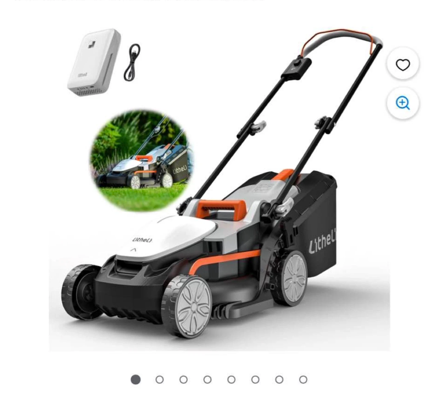 Litheli Lawn Mower with Battery and Charger
