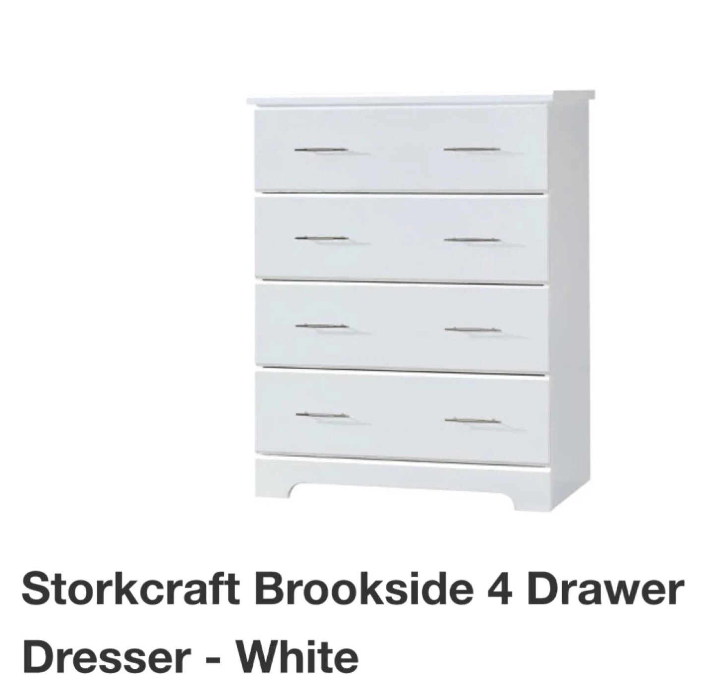 Storkcraft Brookside 4 Drawer Dresser - White