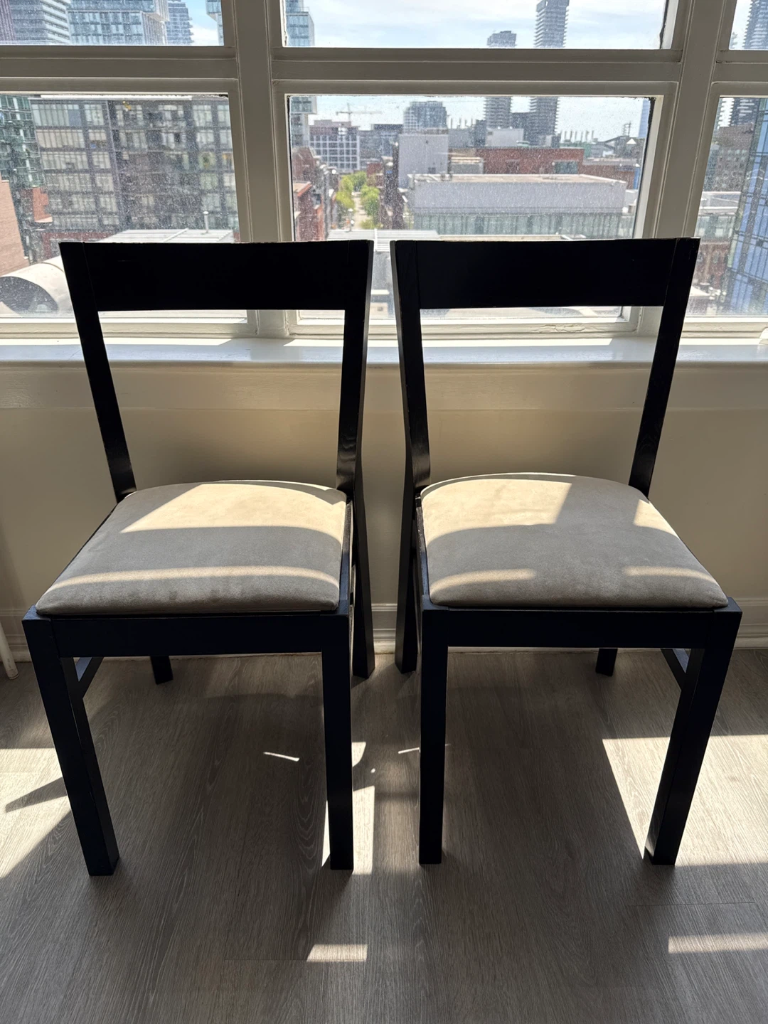 PICKUP BY THURSDAY-Pair of Black IKEA Dining Chairs