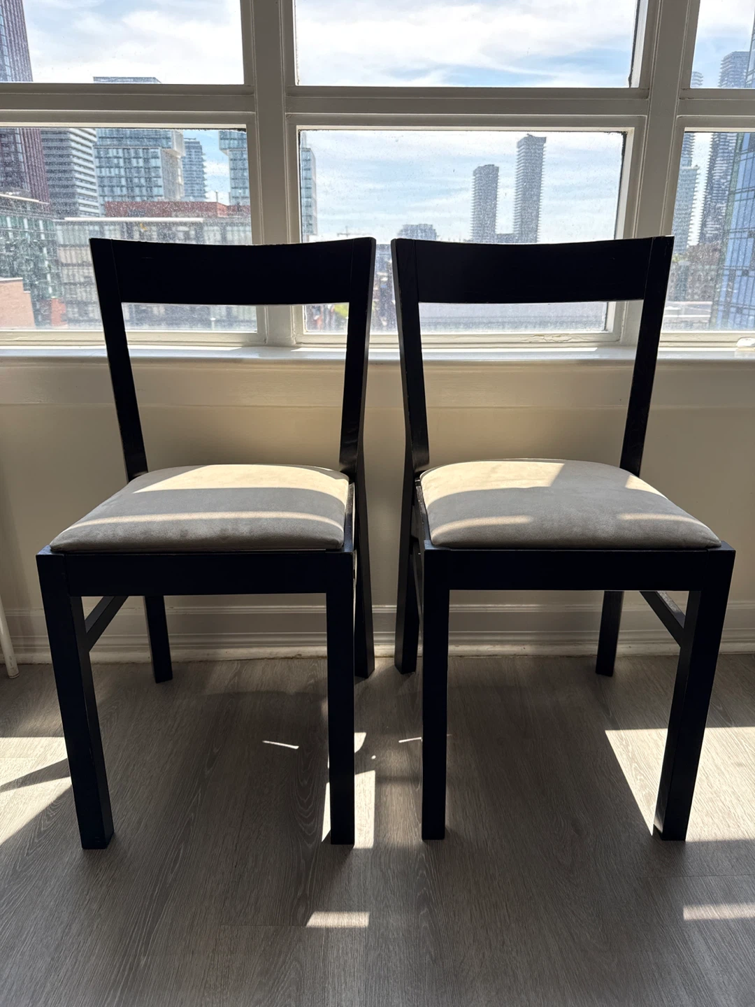 PICKUP BY THURSDAY-Pair of Black IKEA Dining Chairs - photo 2