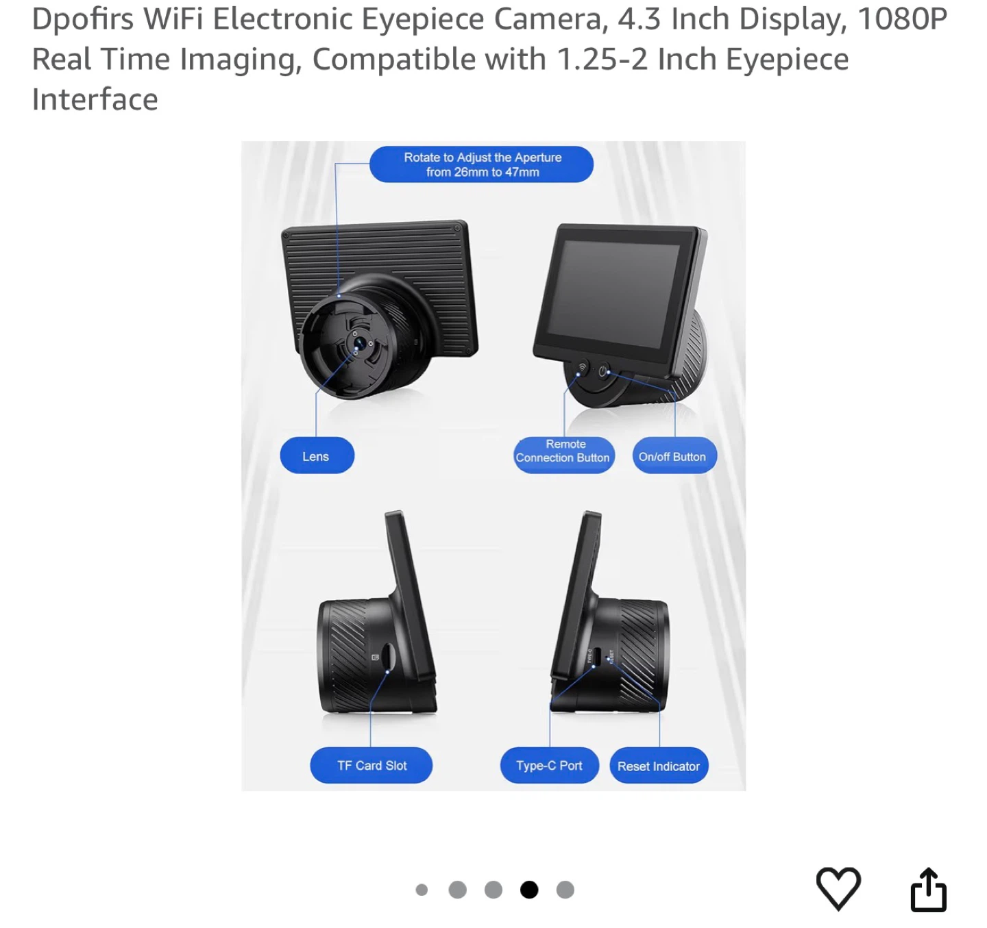 WiFi Electronic Eyepiece Camera - photo 2