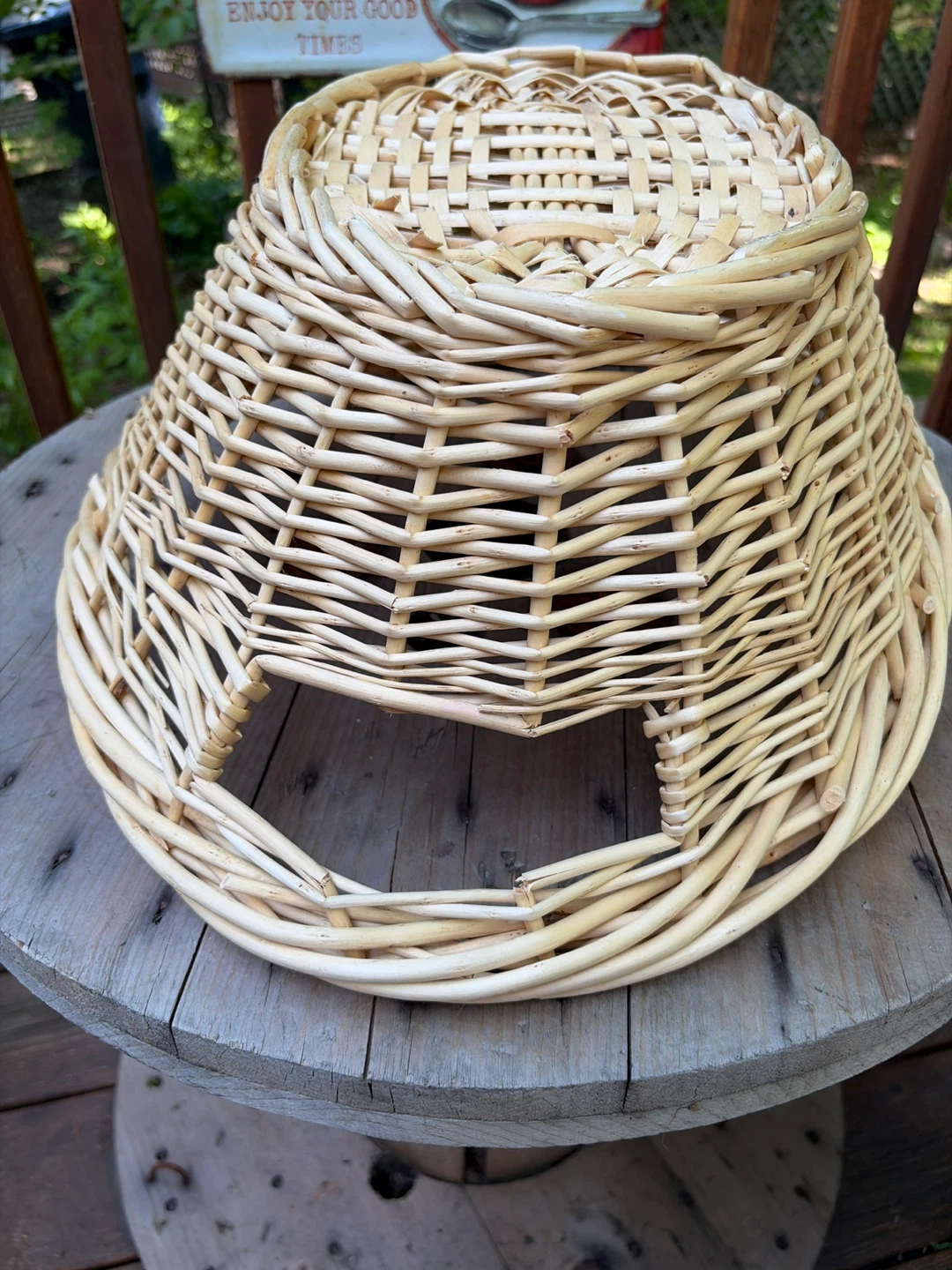 Large Woven Wicker Basket - photo 4