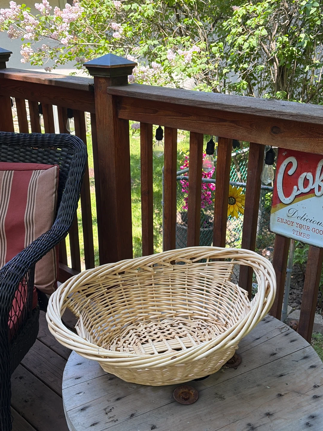 Large Woven Wicker Basket