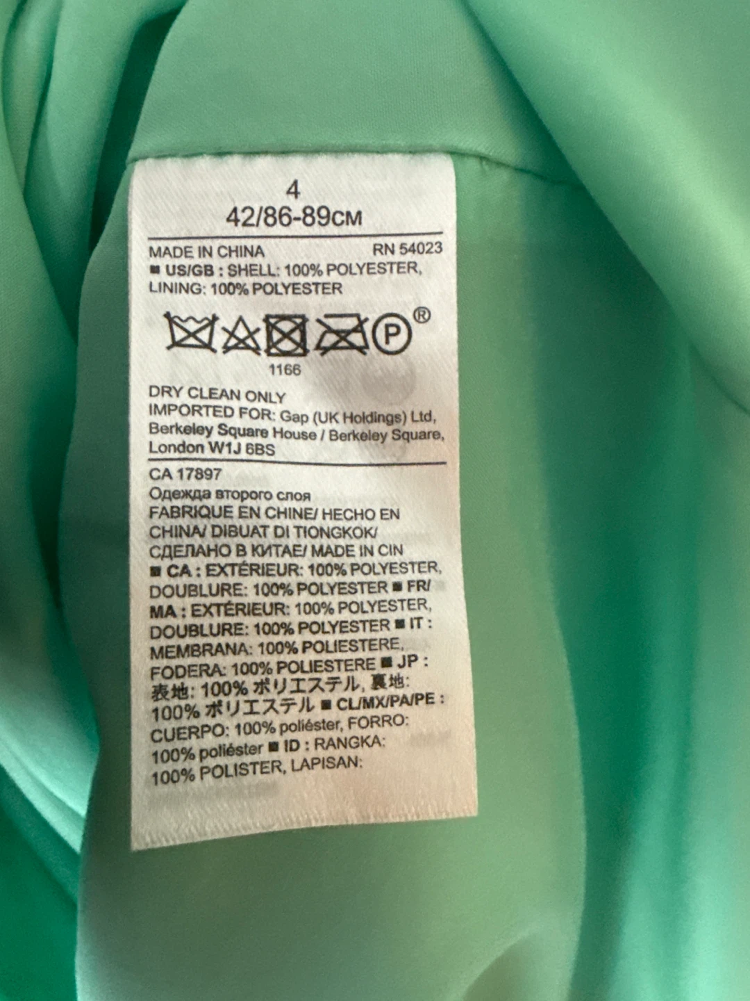 Banana Republic Green Pleated Dress Size 4 - photo 4
