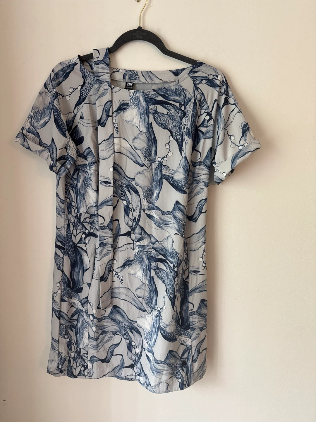 Helly Hansen Women's Printed T-shirt Dress Blue/Grey M/M