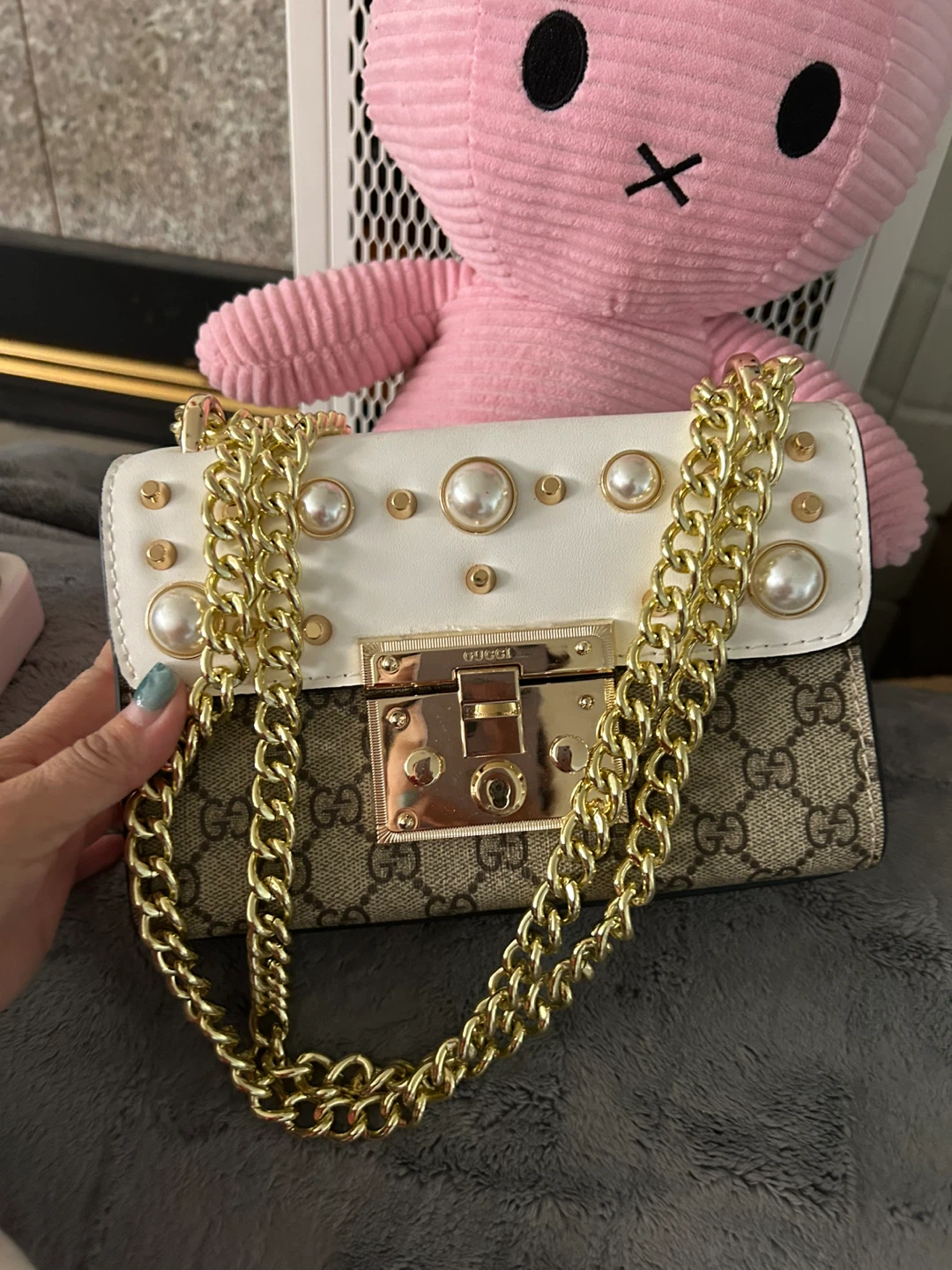 Gucci GG Monogram Chain Shoulder Bag - photo 3